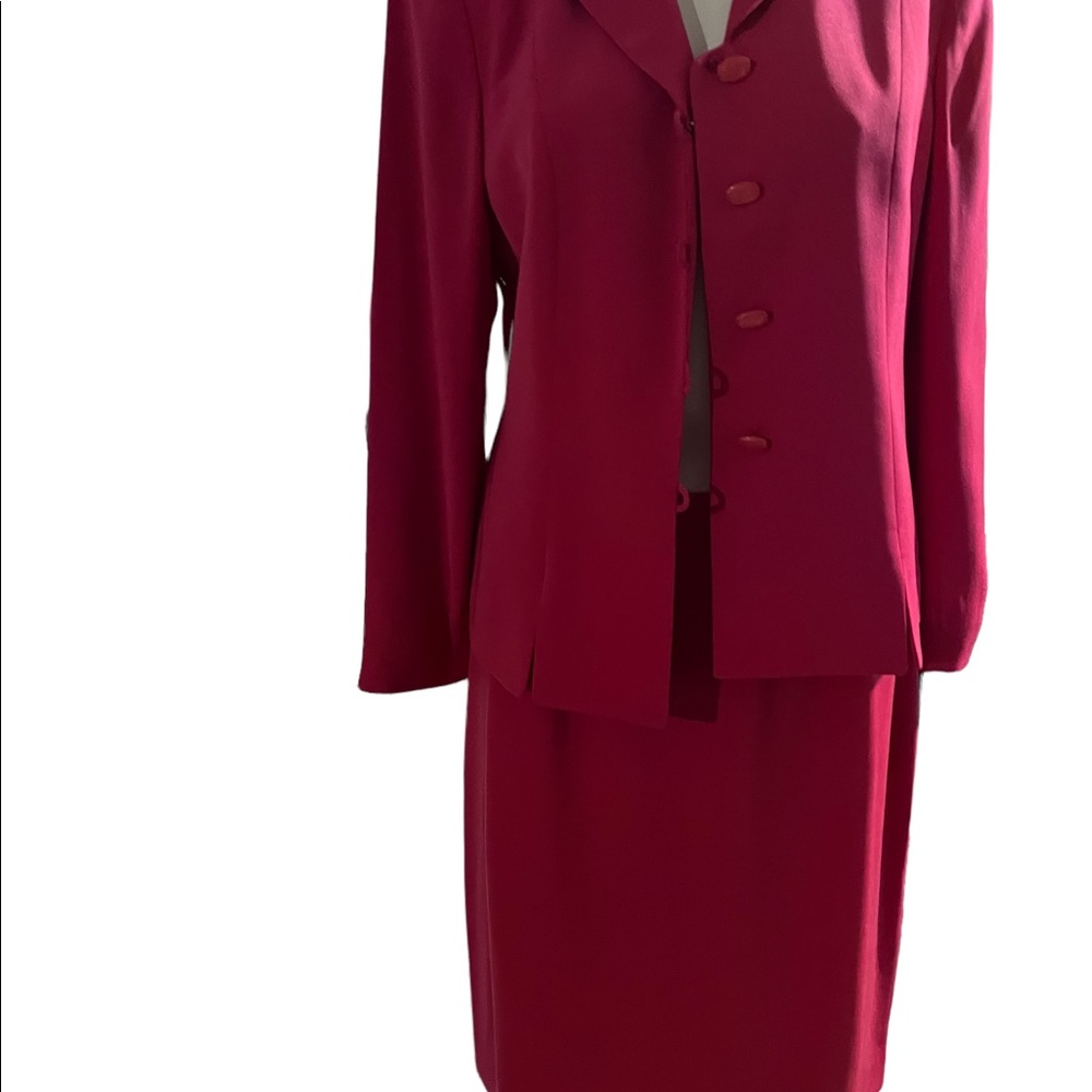 Women’s Pink Blazer and Skirt Suit Jacket Set